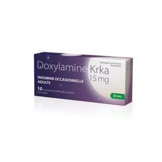 KRKA Doxylamine 15 mg Comprimés x 10