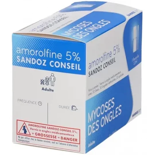 Sandoz Conseil Amorolfine 5% 2,5 ml - image 5