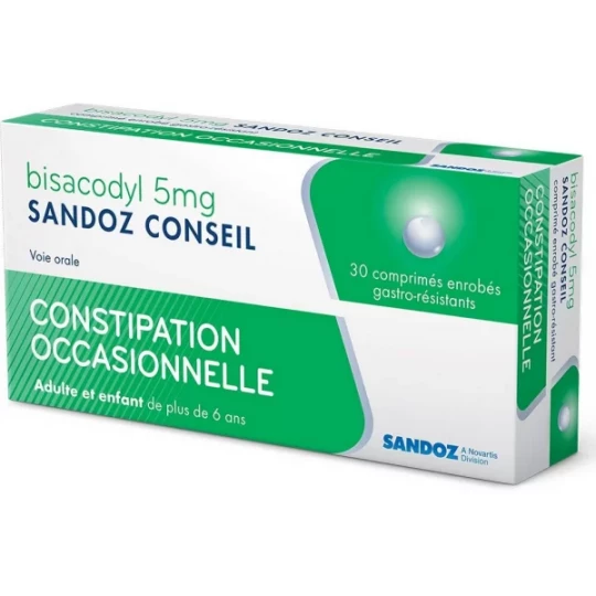 Sandoz Conseil Bisacodyl 5 mg x 30