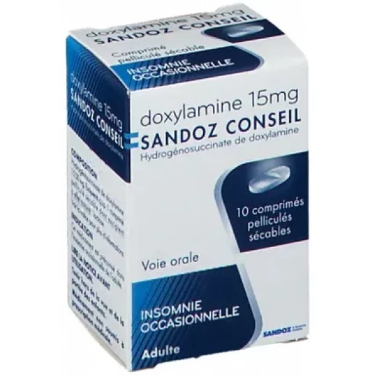 Sandoz Conseil Doxylamine 15 mg x 10