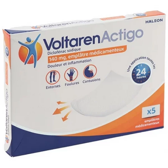 VoltarenActigo 140 mg Emplâtre Médicamenteux