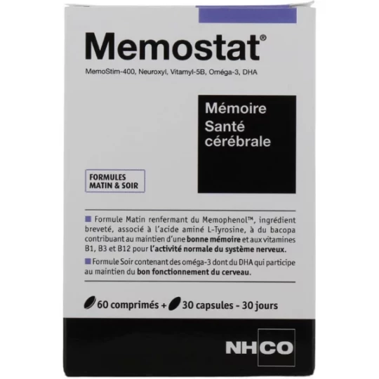 NHCO Memostat Comprimés x 60 + Capsules x 30