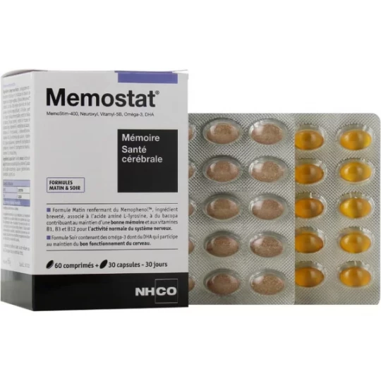 NHCO Memostat Comprimés x 60 + Capsules x 30 - image 3