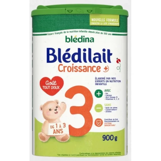 Blédina Blédilait 3 Croissance+ 900 g