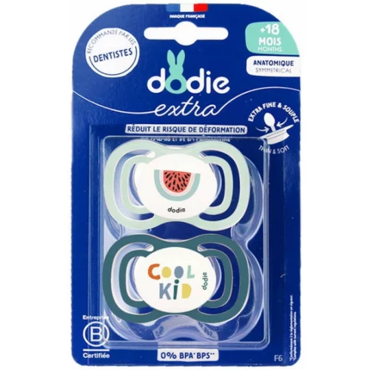 Dodie Sucettes Anatomiques Extra Fines +18 Mois x 2 - image 3