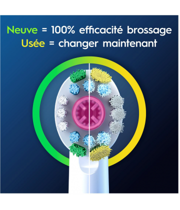 Oral'B Lot de Brossettes 3D White Clean Maximiser x 3