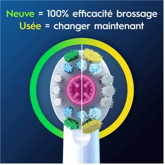 Oral'B Lot de Brossettes 3D White Clean Maximiser x 3 - image 4