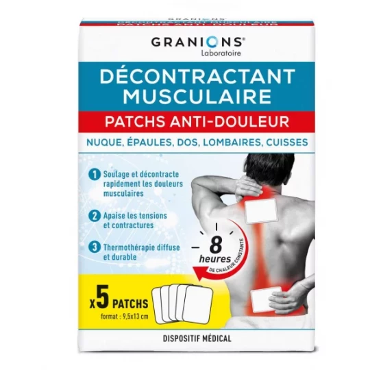 Granions Décontractant Musculaire Patchs x 5