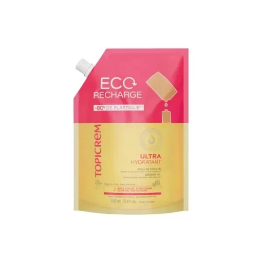 Topicrem Ultra Hydratant Huile de Douche Éco-Recharge 1 L
