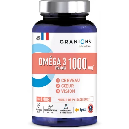 Granions Omega 3 1000 mg Capsules x 60
