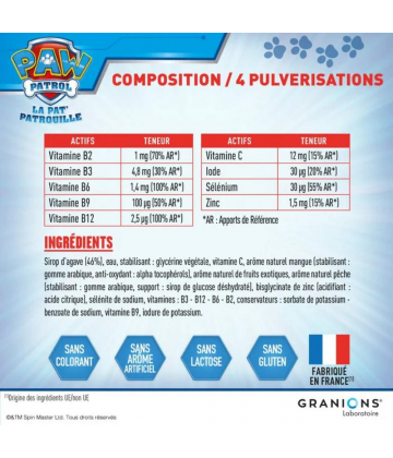 Granions Kid Spray Multivitamines Pat Patrouille 20 ml