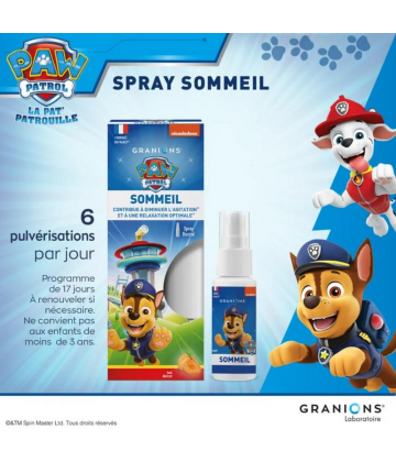 Granions Kid Spray Sommeil Pat Patrouille 20 ml