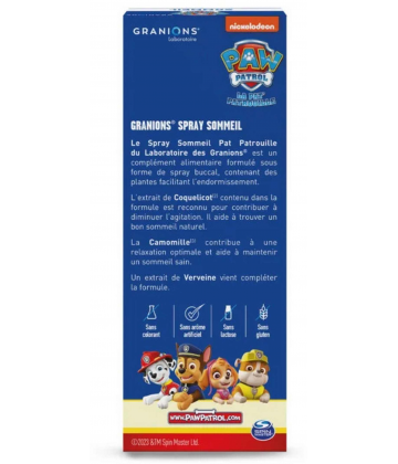 Granions Kid Spray Sommeil Pat Patrouille 20 ml