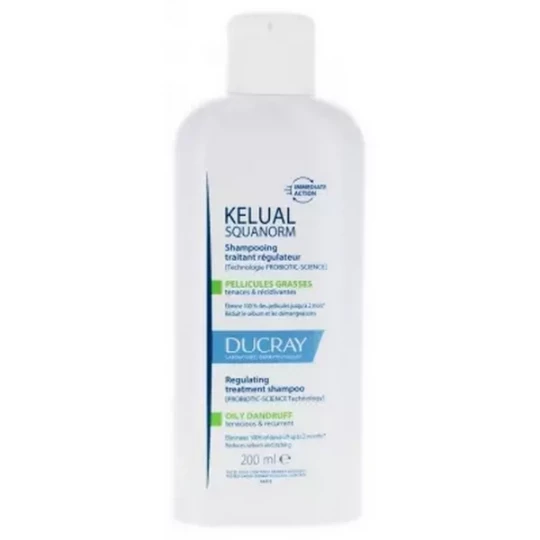 Ducray Squanorm Shampooing Traitant Pellicules Grasses 200 ml