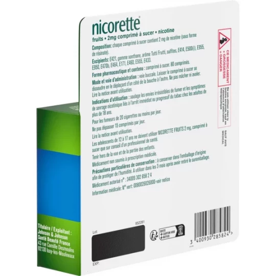 Nicorette 2 mg Fruits Comprimés - image 3