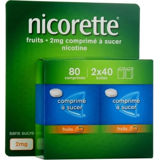 Nicorette 2 mg Fruits Comprimés