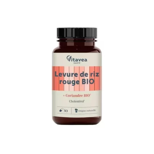 Nutrisanté Les Essentiels Bio Levure de Riz Rouge & Coriandre Gélules x 30