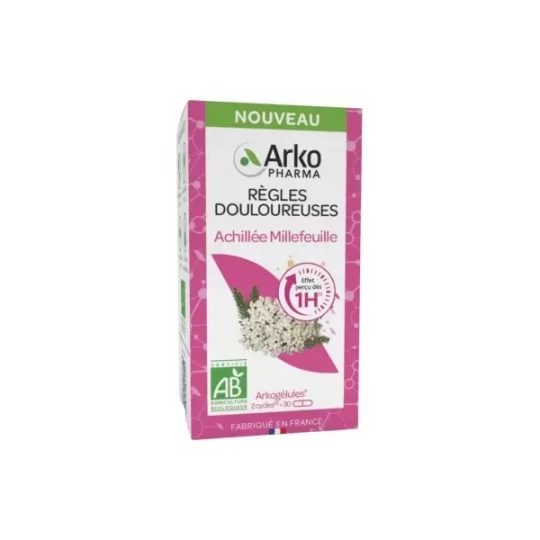 ArkoGélules Règles Douloureuses Achilée Millefeuille Gélules x 30
