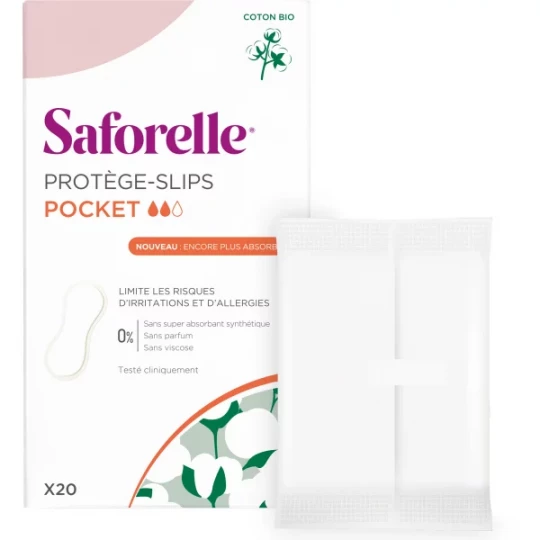 Saforelle Protèges-Slip Pocket Extra x 20