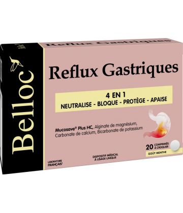 Belloc Reflux Gastriques Comprimés à Croquer x 20