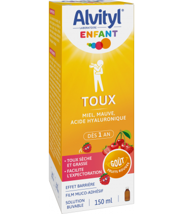 Alvityl Enfant Sirop Toux Sèche & Grasse Goût Fruits Rouges 150 ml