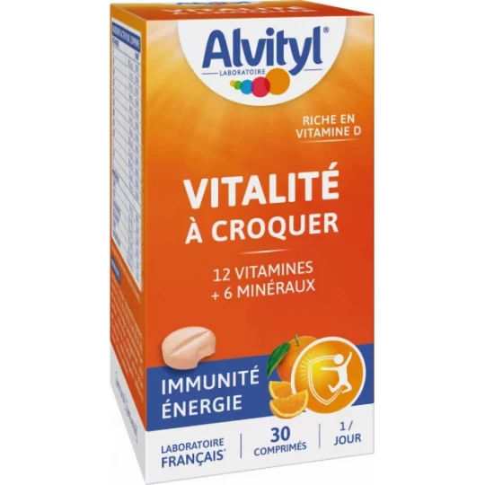 Alvityl Vitalité Parfum Orange Comprimés à Croquer x 30