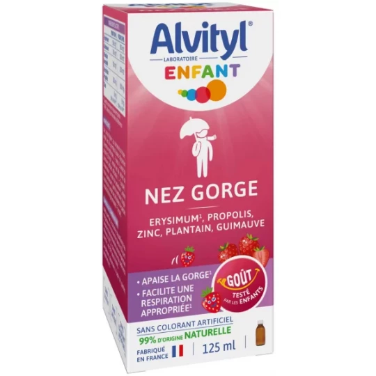 Alvityl Enfant Nez et Gorge Sirop 125 ml