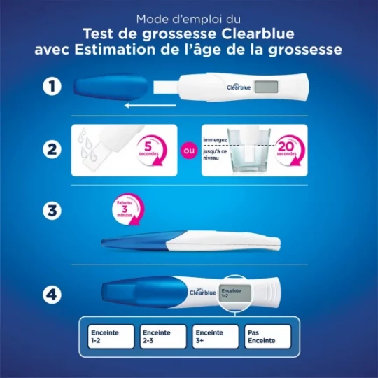 Clearblue Test de Grossesse Testez et Confirmez x 2 - image 4