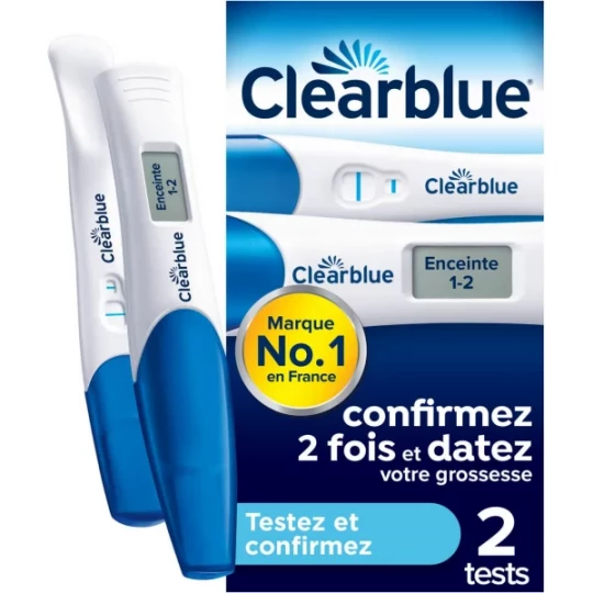 Clearblue Test de Grossesse Testez et Confirmez x 2