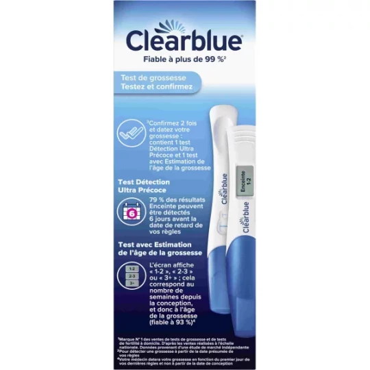 Clearblue Test de Grossesse Testez et Confirmez x 2 - image 5