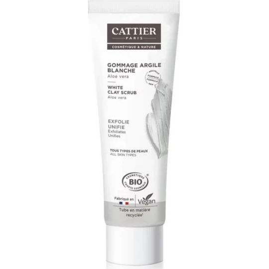 Cattier Gommage Unifiant Argile Blanche 100 ml