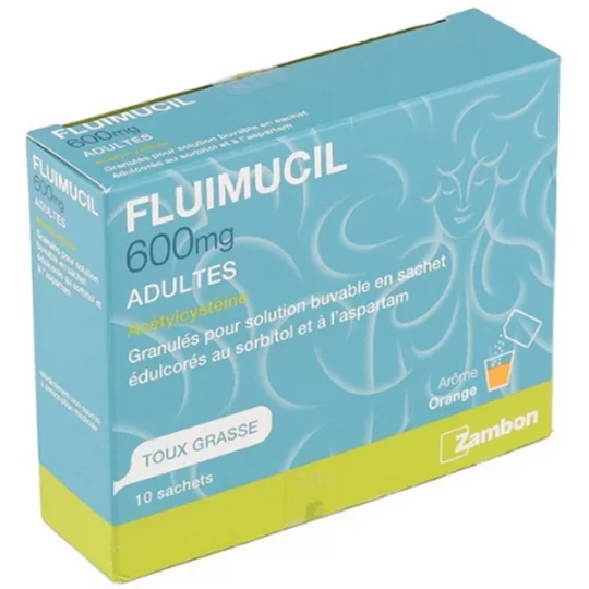 Fluimicil Zambon 600 mg Sachets x 10