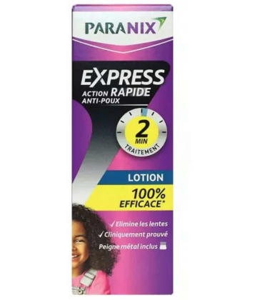 Paranix Express Action Rapide Anti-Poux 2 min Lotion + Peigne