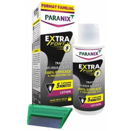 Paranix Express Action Rapide Anti-Poux 2 min Lotion + Peigne