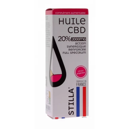 Stilla Huile CBD 20% 2000 mg Citron Gingembre Flacon 10 ml