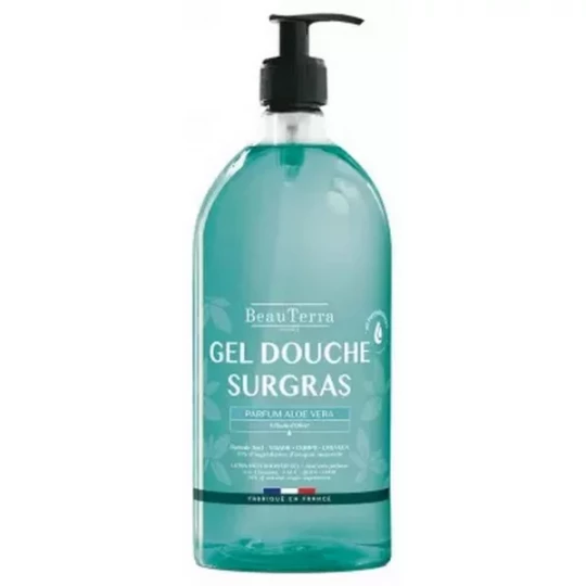 BeauTerra Gel Douche Surgras Aloe Vera 1 L