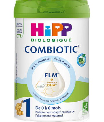 Hipp Combiotic FLM 1er Age 0 à 6 Mois Bio 800 g