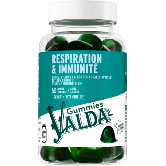 Valda Respiration & Immunité Goût Eucalyptus Gummies x 50