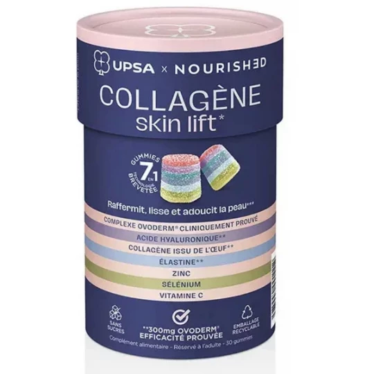 UPSA Nourished Gummies 7 en 1 Collagène Skin Lift x 30
