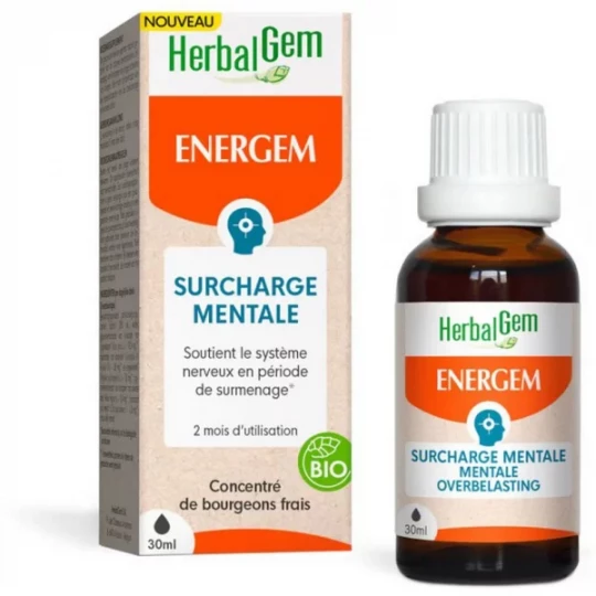 HerbalGem Energem Surcharge Mentale Bio 30 ml