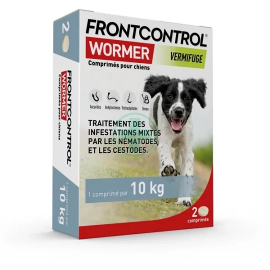 Frontcontrol Wormer Chiens Comprimés x 2