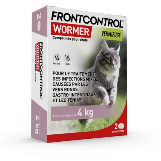 Frontcontrol Wormer Chats Comprimés x 2