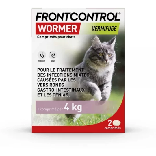 Frontcontrol Wormer Chats Comprimés x 2 - image 2