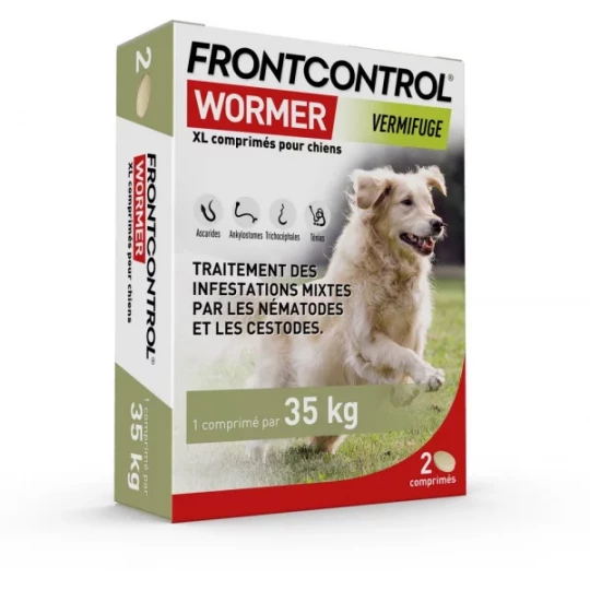 Frontcontrol Wormer Chien XL Comprimés x 2