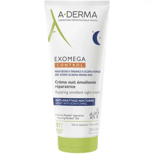 A-Derma Exomega Control Crème Nuit Emolliente Réparatrice - image 4