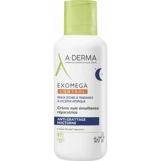 A-Derma Exomega Control Crème Nuit Emolliente Réparatrice