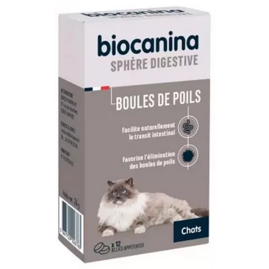 Biocanina Boules de Poils Chat Jellies Appétentes x 12