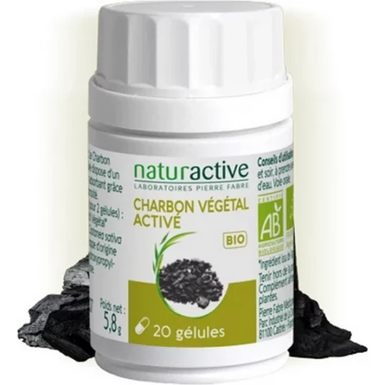 Naturactive Charbon Végétal Activé Bio Gélules