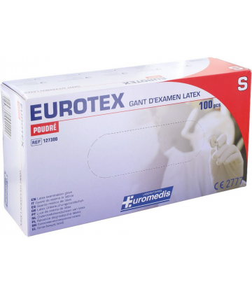 Euromedis Gants Latex Poudrés x 100