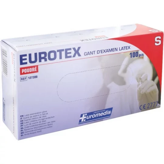 Euromedis Gants Latex Poudrés x 100